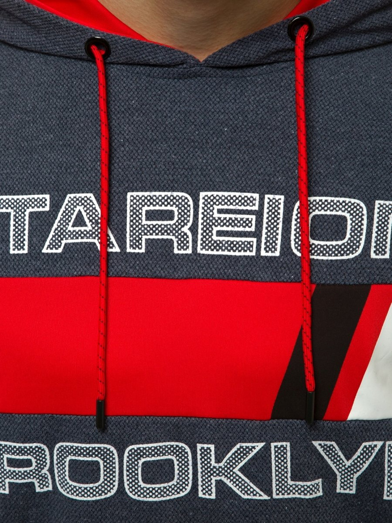 Толстовка з капюшоном чоловіча Темно-Синя OZONEE JS/DD20131