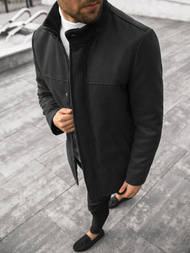 Płaszcz męski czarny OZONEE JS/79M3132