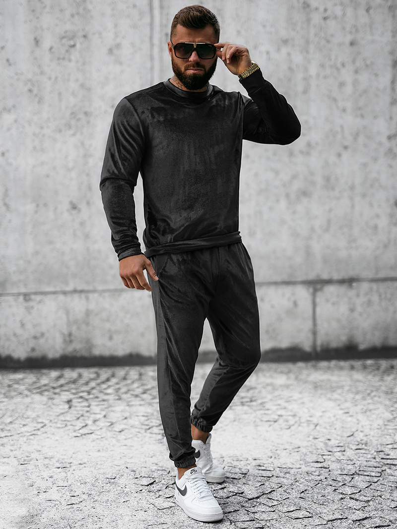 Спортивний костюм чоловічій Чорний OZONEE O/D7516