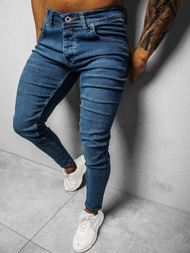 Spodnie jeansowe męskie ciemno-niebieskie OZONEE E/1205SP