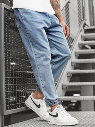 Spodnie męskie jogger jasnoniebieskie OZONEE O/K153/2