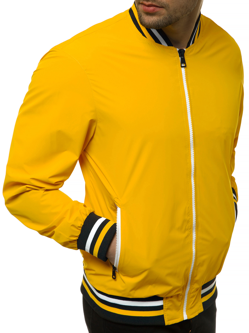 Kurtka bomberka męska żółta OZONEE N/6196