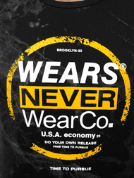 Футболка чоловіча Чорна OZONEE JS/SS10925