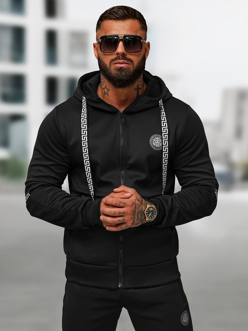 Спортивний костюм чоловічій чорний OZONEE O/LN11887