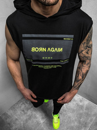 Майка чоловіча чорний жовтий OZONEE MACH/M1152Z