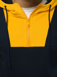 Bluza z kapturem męska granatowa OZONEE JS/KS2161