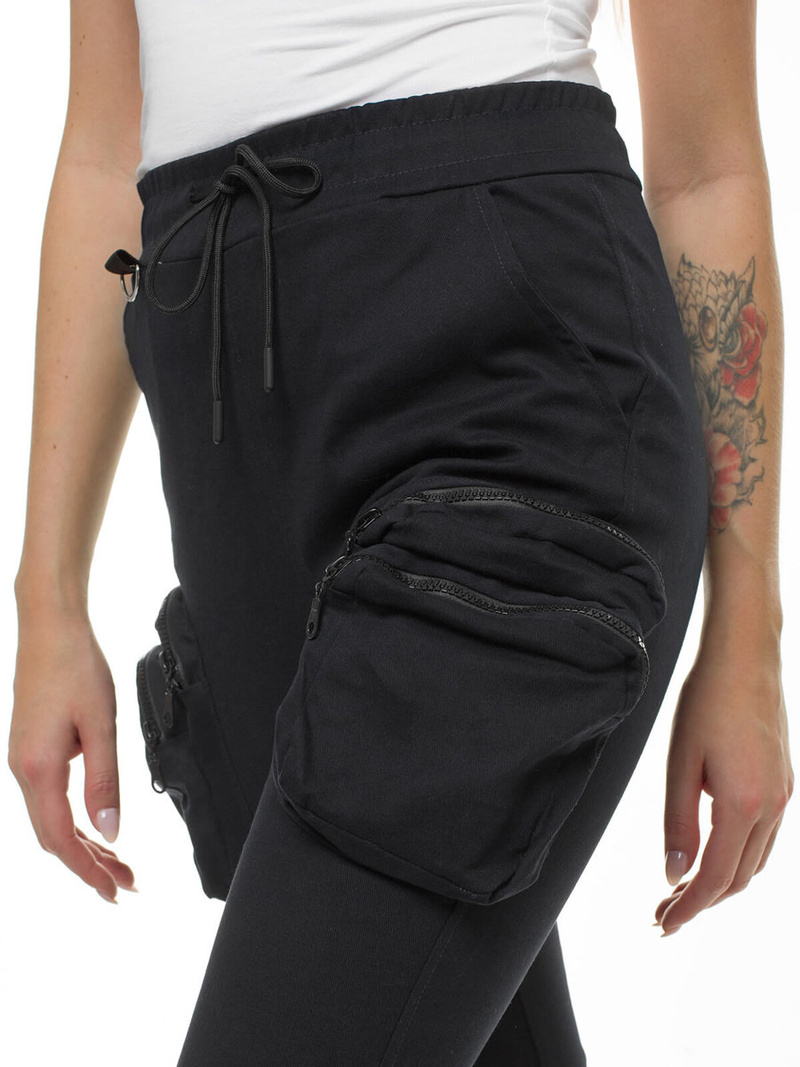 Штани Жіночі джоггери Чорнi OZONEE O/802