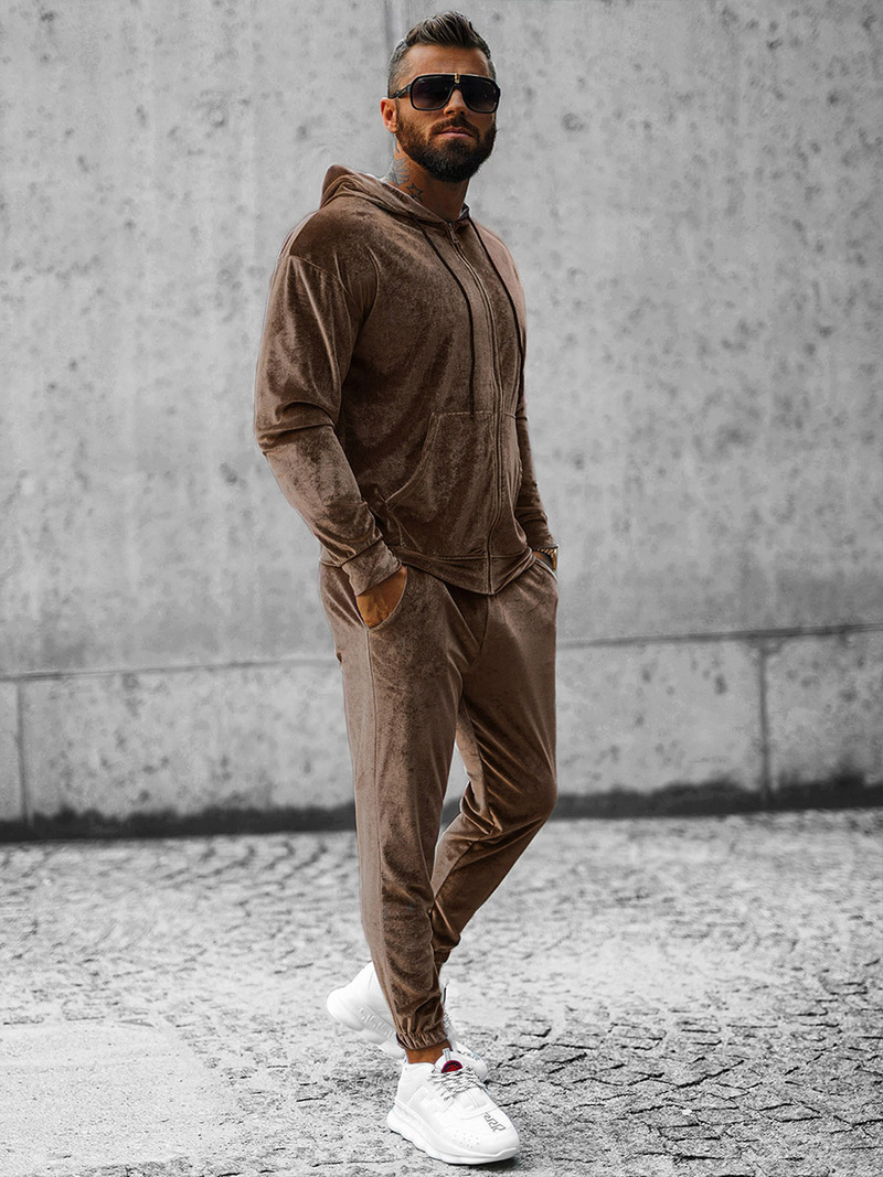 Спортивний костюм чоловічій Коричневий OZONEE O/D8160/9157