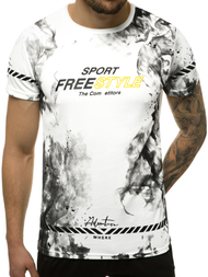 T-Shirt męski biały OZONEE JS/SS11003