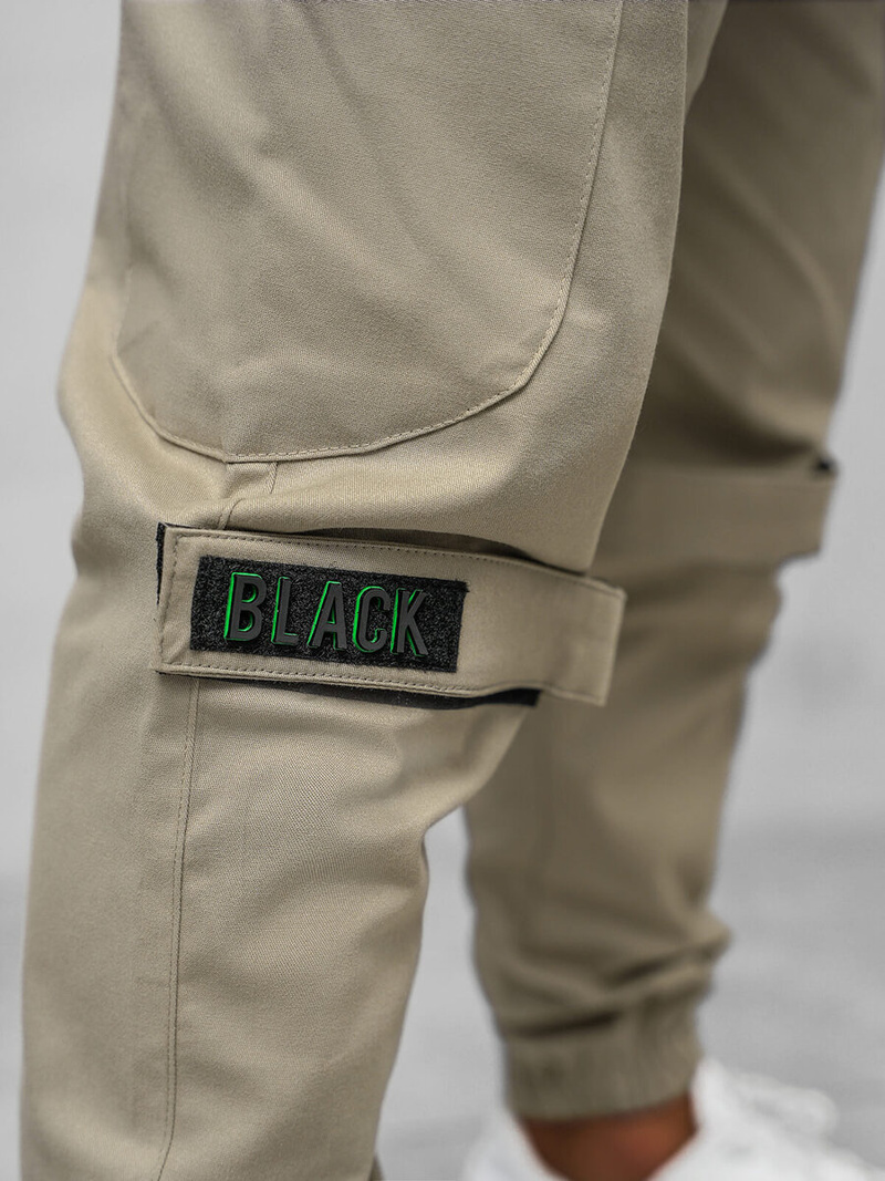 Штани чоловічі джоггери Бежевi OZONEE O/G3014Z