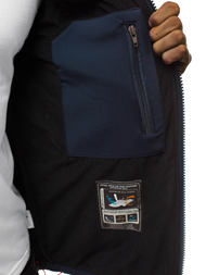 Kurtka męska softshell granatowo-czerwona OZONEE GE/12259