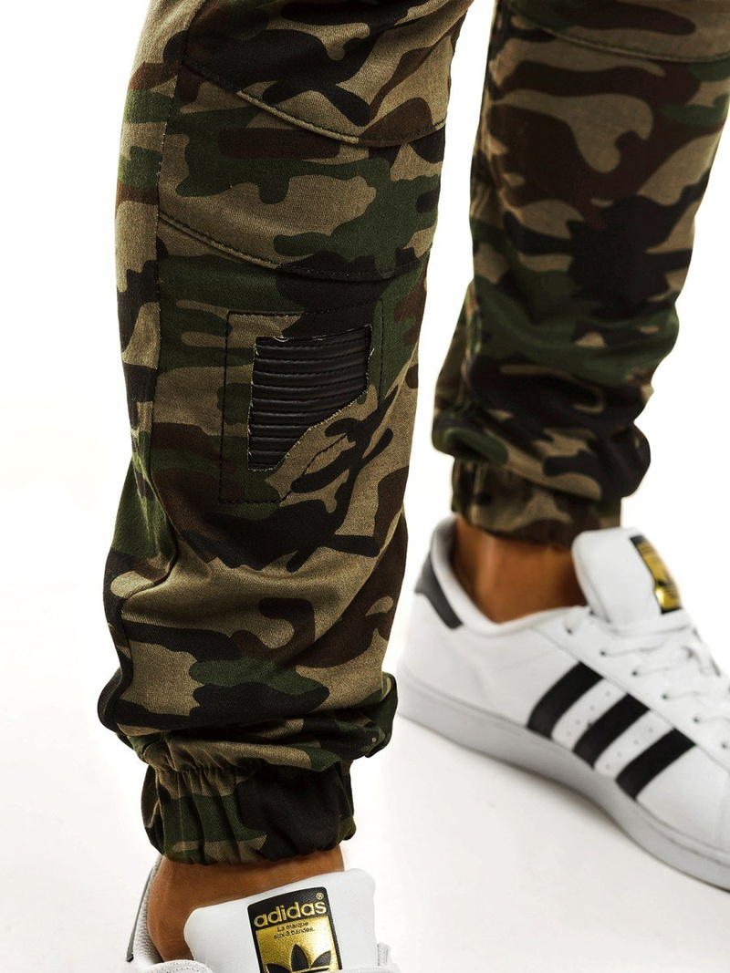 Штани чоловічі джоггери Камуфляжно-Зеленi OZONEE A/829