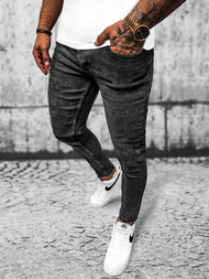 Spodnie jeansowe męskie czarne OZONEE E/6540/01