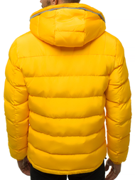 Kurtka męska zimowa żółta OZONEE JB/JP1181