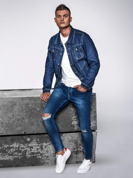 Kurtka męska jeans niebieska OZONEE JB/JP1110