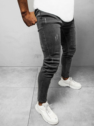 Spodnie jeansowe męskie grafitowe OZONEE E/1270SP