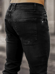 Spodnie jeansowe męskie czarne OZONEE E/5195/02