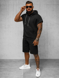 Komplet dresowy męski czarny OZONEE O/3C110/9