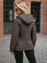 Куртка жіноча коричнево-сірий OZONEE JS/11Z8228Z