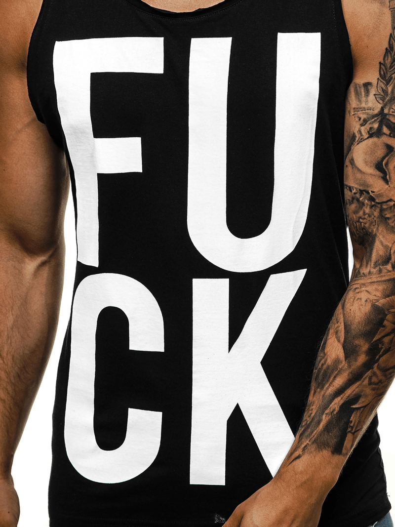 Майка чоловіча Чорна OZONEE O/1268Z