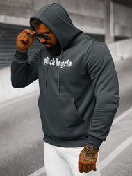 Bluza z kapturem męska grafitowa OZONEE JS/27B6509/5