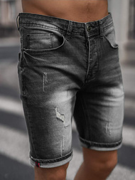 Spodenki męskie jeansowe czarne OZONEE NB/MP0044NZ