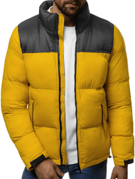 Kurtka zimowa męska pikowana camelowa jb/jp1186/4