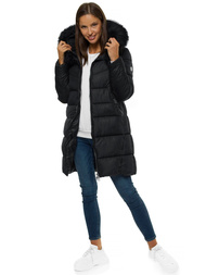 Куртка жіноча чорна OZONEE O/SW028/1