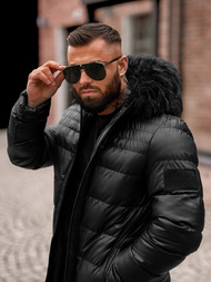 Kurtka męska zimowa czarna OZONEE O/M801Z