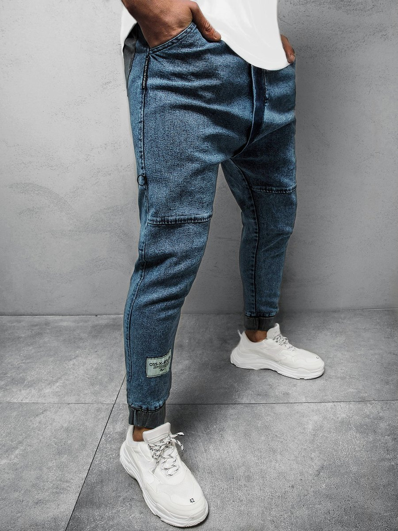 Штани чоловічі джоггери Яскраво-Синi OZONEE OT/1081