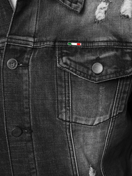 Kurtka męska jeansowa szara OZONEE NB/MJ511G