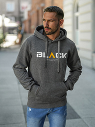 Bluza z kapturem męska grafitowa OZONEE JS/8B1756/5