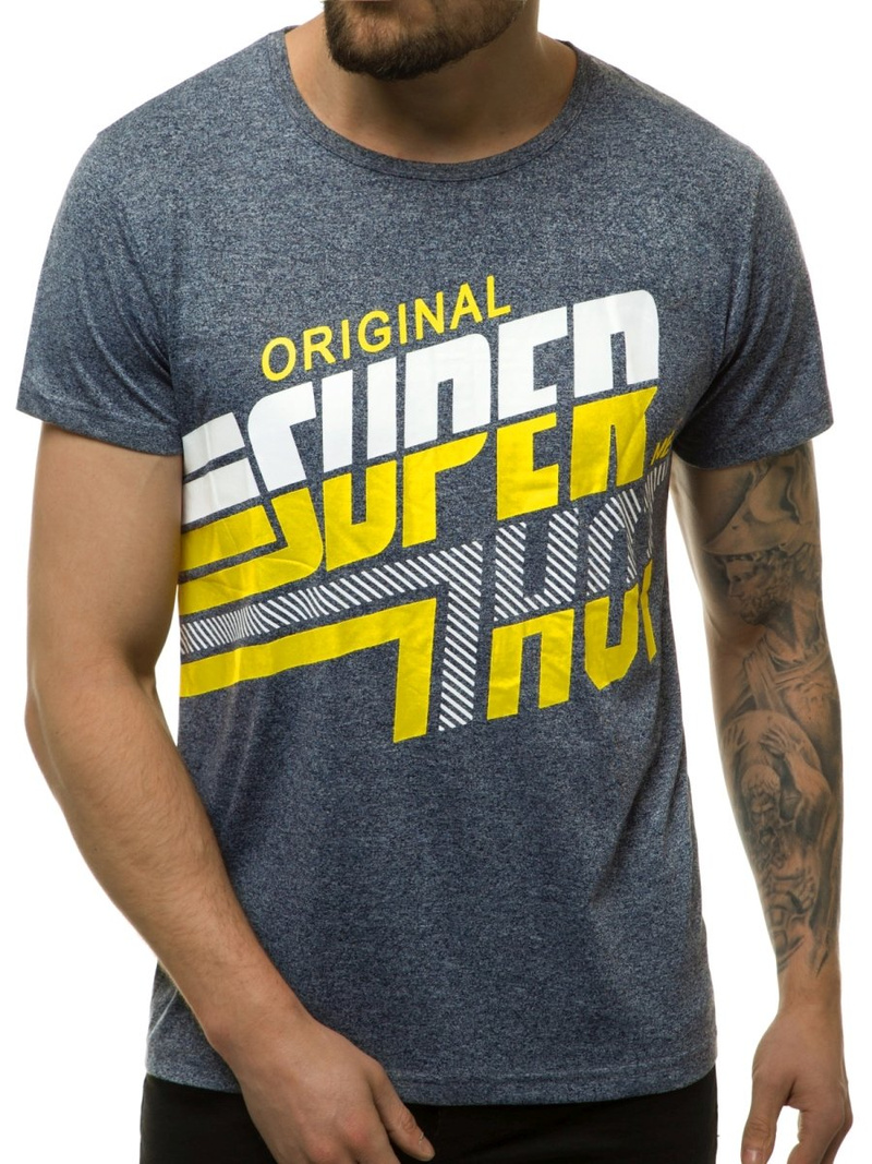 Футболка чоловіча Темно-Синi OZONEE JS/KS2110