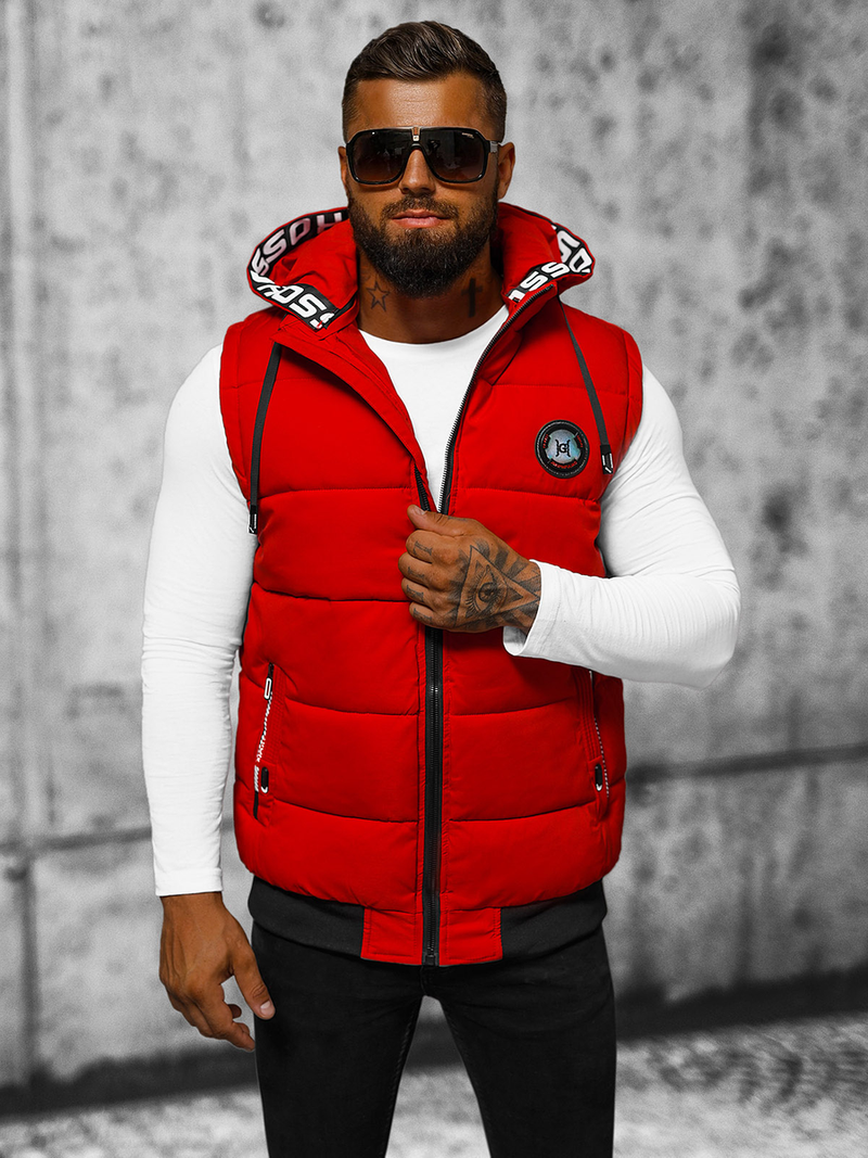 Безрукавка чоловіча червона OZONEE JS/84M3028/275