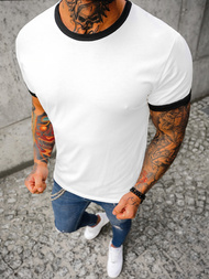 T-shirt męski biały OZONEE JS/8T83/1