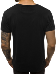 T-Shirt męski czarny OZONEE JS/KS1983
