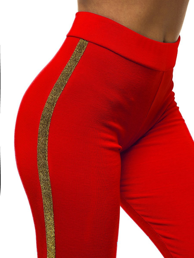 Legginsy damskie czerwone OZONEE JS/1036/C5
