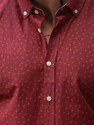 Чоловіча сорочка Бордовий OZONEE O/CLS349