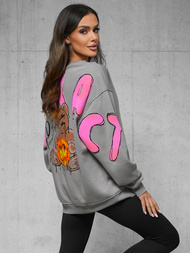 Bluza oversize szara OZONEE O/SWE23041Z