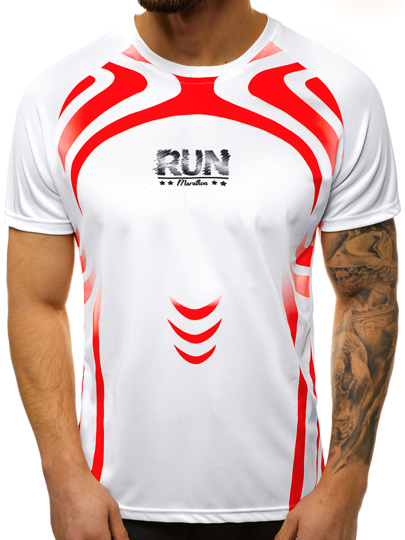 T-Shirt męski biały OZONEE JS/KS2062