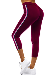 Legginsy damskie bordowe OZONEE JS/1036/E6