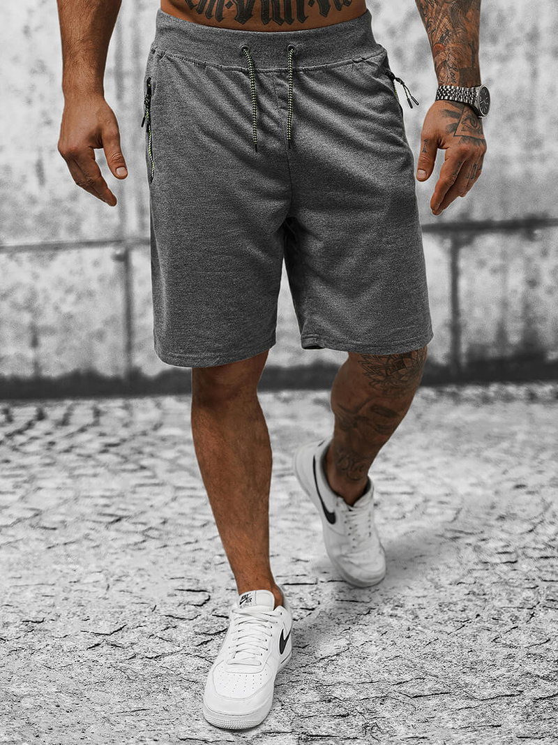 Шорти чоловічі Графітові OZONEE JS/8K289