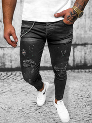 Чоловічі джинси чорнi OZONEE O/MB460