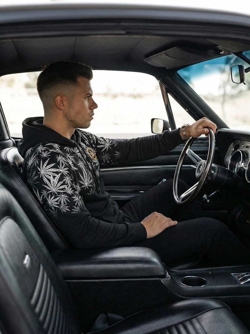 Толстовка чоловіча Чорна OZONEE O/B272Z