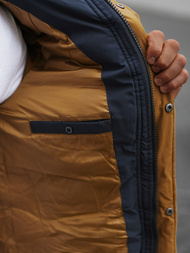 Kurtka zimowa męska pikowana granatowa OZONEE N/7330Z