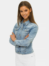 Kurtka jeansowa damska niebieska OZONEE O/WL2152