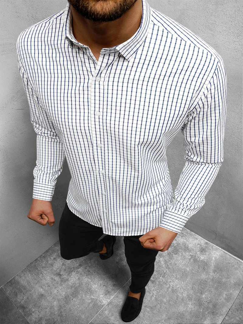 Сорочка чоловіча Бiла OZONEE O/1822