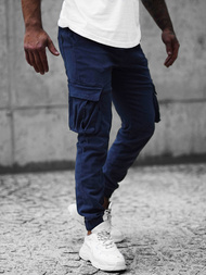 Spodnie męskie joggery granatowe OZONEE NB/MP0105BS