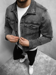 Куртка чоловіча джинсова Графітова OZONEE T/90022