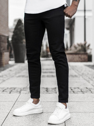 Spodnie męskie jeans czarne OZONEE O/4371/1